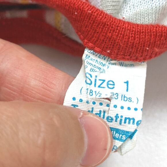 Vintage Toddletime Tank Top Baby Boys Size 12m Knit Stripe - Picture 3 of 3